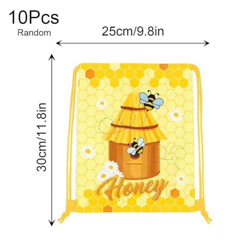 Sac cadeau cordon abeille pour décoration de table anniversaire - 3