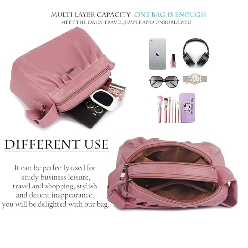 Image of Synthetic Leather Casual Top Handle Handheld Crossbody Travel Side Sling Bag For Women