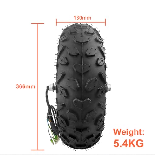 L-faster 36V 48V 350W 500W Schubkarre Wagen Getriebe Nabenmotor Kit Off Road 14,5 Zoll Rad (36V 350W)