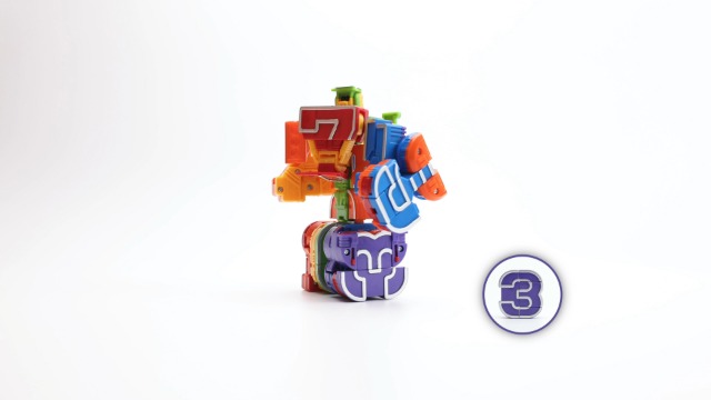 JOYIN Alphabet Robot Action Figure – 26 Lettres Transformables En 3 Robots Géants, Apprentissage STEM, Dès 3 Ans