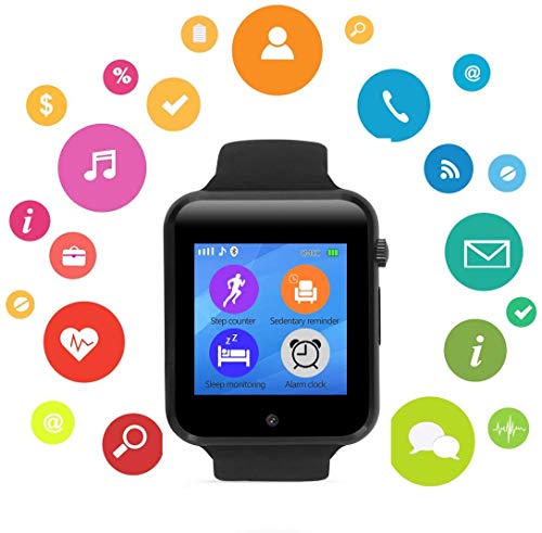 Bluetooth Smart Watch with Touchscreen Camera,Unlocked Watch Cell Phone with Sim Card Slot,Smart
