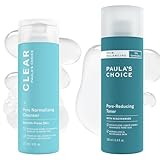 Paula's Choice CLEAR Pore Normalizing Facial Cleanser, Acne Daily Face Wash, Salicylic Acid Face Cleanser & Skin Balancing Pore-Reducing Face Toner with Niacinamide, for Oily Skin & Combination Skin