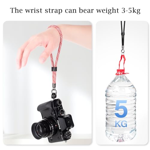 VOVMOEYA Camera Wrist Strap Rope,Camera Hand Strap Compatible with Fujifilm XT5 XH2S Nikon Z30 Z50 Canon EOS R6 R10 R50 Sony A6700 A6400 A6000 A7C II A7IV DSLR Camera - Image 3
