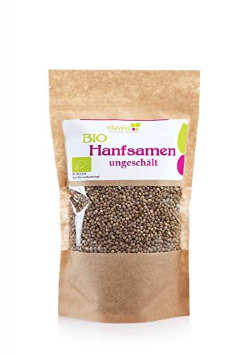 Vitavitee Bio Hanfsamen ungeschält Hanf (200 g) Cover