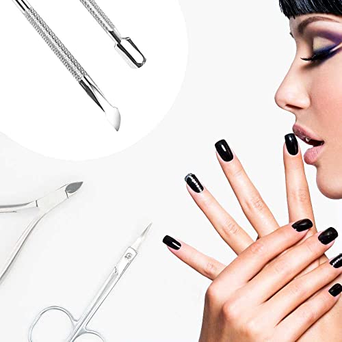 OcioDual Obcinacz do skórek ze stali nierdzewnej Popychacz do paznokci Skrobak do paznokci i dłoni Manicure Pedicure
