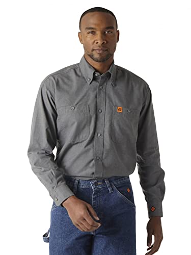 Wrangler Men's Fr Flame Resistant Two Pocket Work Shirt