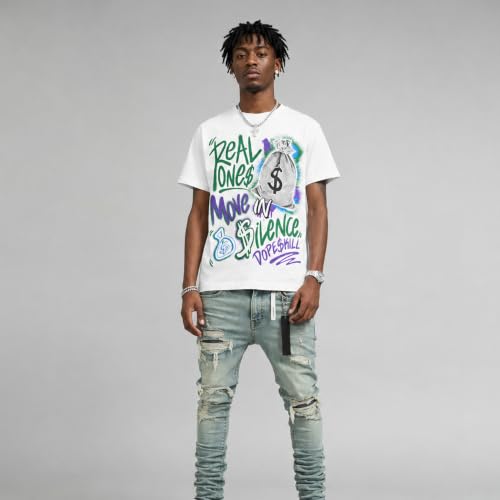 Image of DopeSkill Graphic Tee Streetwear Hip Hop Hypebeast Unisex T-Shirt Sneaker Colour Matching Shirts Inspired Motivation Quotes