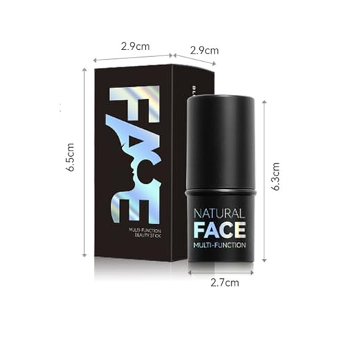 Colorete en barra, Maquillaje en crema, una barra de maquillaje profesional para contornear y perfilar, con cobertura, larga duración y resistente al agua (#3, mediano) - imagen 7