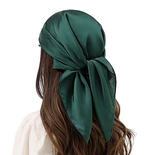RIIQIICHY Womens Head Hair Scarf Like Satin Silk Scarf Sleeping Hair Wrapping Night 27.5