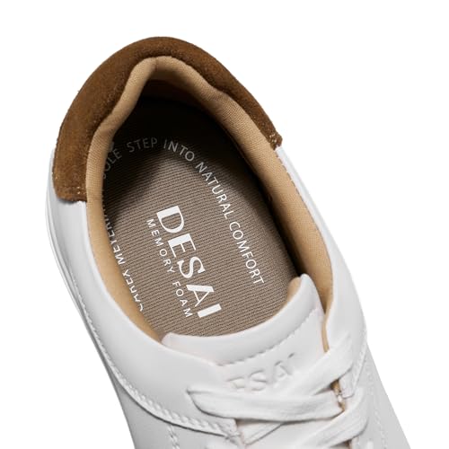 Image of Classic Sneakers Leather Casual Dress Sneakers Breathable Lace-up Oxford Fashion Sneaker for Men