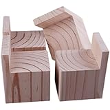 Haute qualité : Matériau en pin massif respectueux de l'environnement, texture claire et esthétique, sans traces de bois, rayures nettes et esthétiques, sain et écologique, adapté à divers environnements.