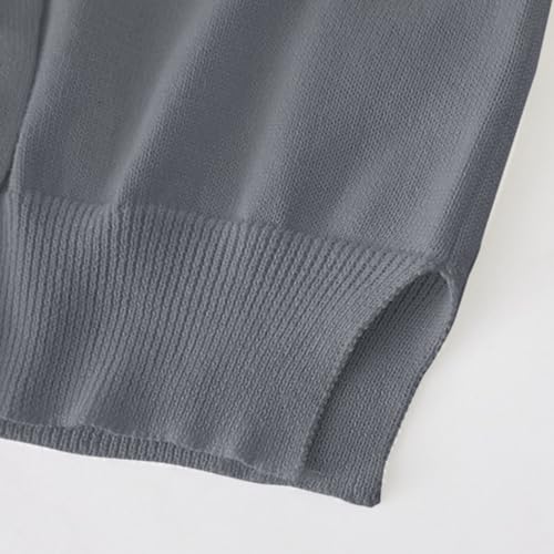 Girls' Cardigan Sweater Cute Buttons Cotton Long Sleeve Crewneck Uniform Sweater Lightweight Outerwear for Fall Winter (A-G, 4-5 Years)4