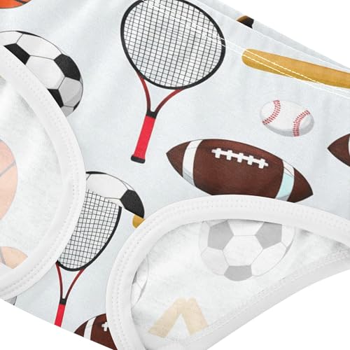 Cartoon Sports Basketballs Girls Underwear Toddler 2t Cotton Little Girl Panties Designer Briefs Kids Undies4