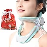 Neck Brace Adjustable Neck Traction Device for Neck Pain and Support,Neck Stretcher Cervical Traction Neck Hump Corrector to Correct Forward Head Posture,Upgrade 360° ​​Adjustment.