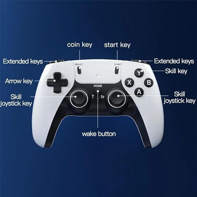 DECTEMS M22 Game Stick Console 64GB TF Card | 30,000+ Retro & Modern Games Preloaded | 2.4G Wireless Dual Controllers | Supports 52+ Emulators | 1080P HDMI Plug and Play Video Game Console for TV 2