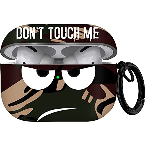 Image of for Airpods Pro 2nd Generation Case 2022, Don't Touch Me for Airpods Pro 2 Cover with Keychain Soft Cute Shockproof Cover for Women Men Compatible Apple AirPod Pro 2,Brown