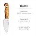 HELLE Knives Mândra FG - Pocket-Size Flat Grind Knife for Food Preparation, Mushroom Harvesting & Hiking Meals (2.72