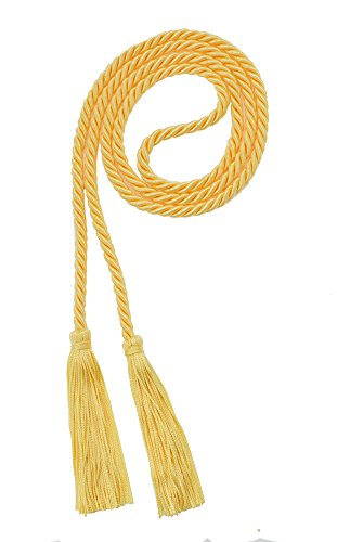 Image of Graduation Honor Cord - Maize - Every School Color Available - Made in USA
