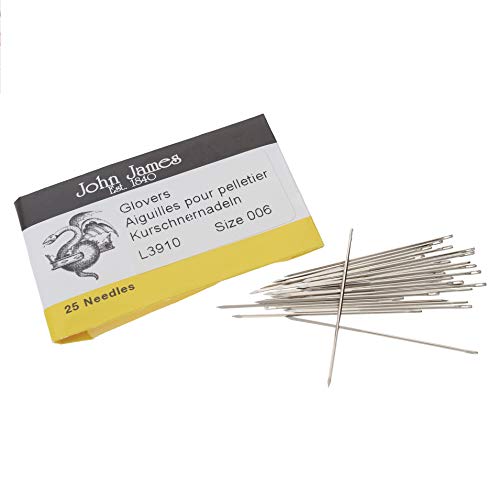 Aiguilles triangulaires de couture pour cuir et tissus épais lot de 25