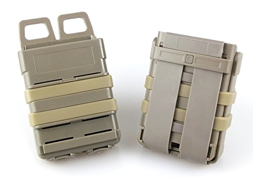 Atairsoft Fastmag Fast Double 5.56 Magazine Holster Pouch Set For Molle System (De) #TOP2