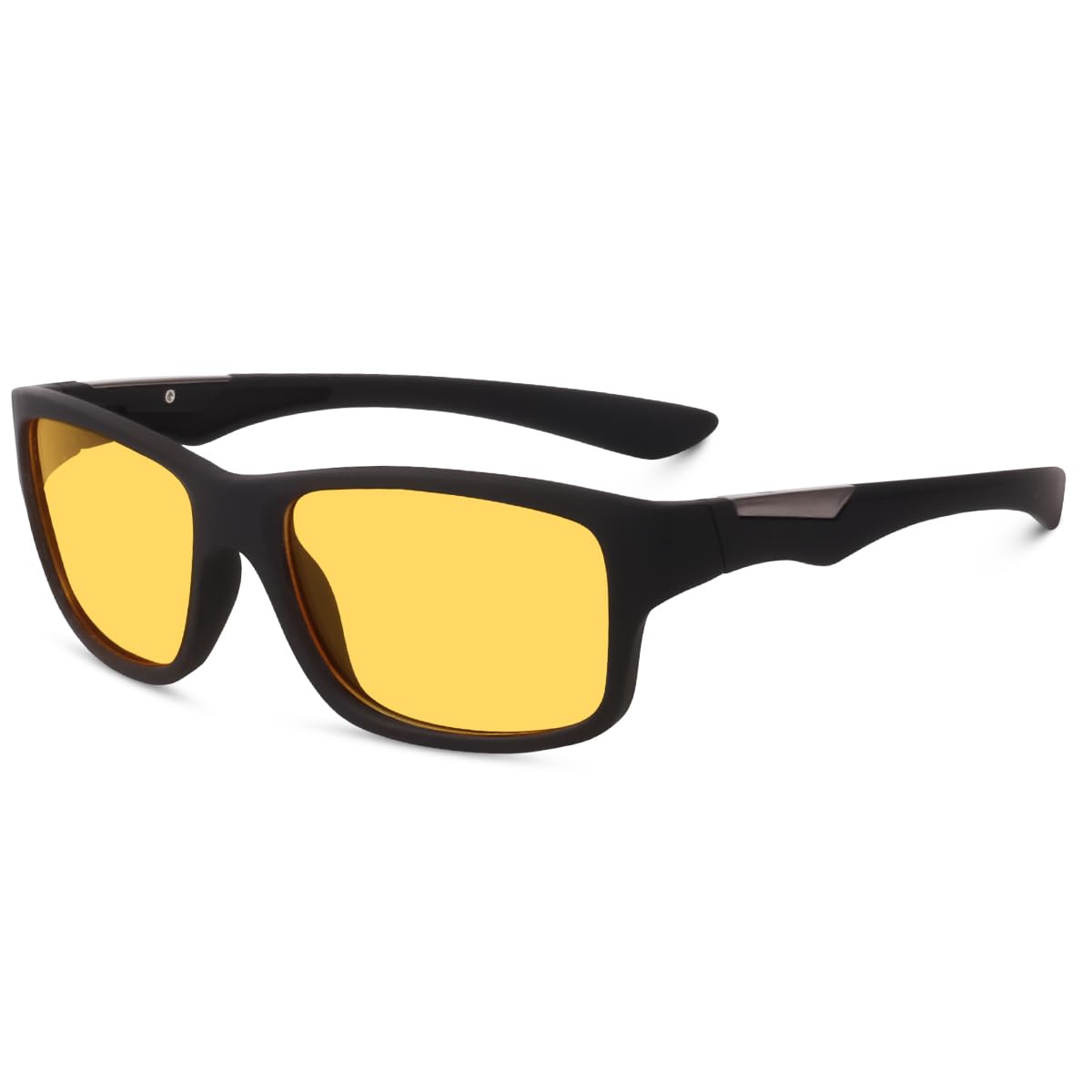 WRAP AROUND Driving Non-Polarized Sunglasses For Men And Women HD-Vision Glasses For Driving Car Riding Bike Anti Glare UV Protection Glass, Black, Medium-image-12