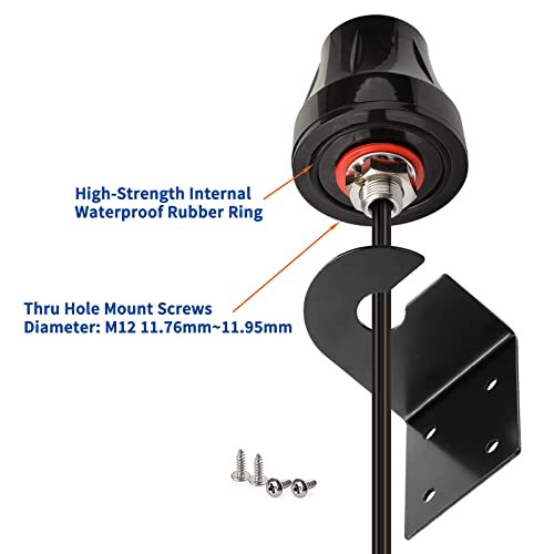 Bingfu 4G LTE SMA Male MIMO Antenna Outdoor Fixed Bracket Wall Mount Waterproof Antenna for 4G LTE Wireless CPE Router Hotspot Cellular IoT Gateway Industrial Terminal Server Security Camera - Thumbnail 7