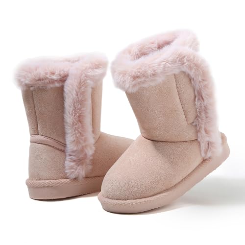 Image of Femizee Girls Boys Warm Winter Boots Kids Outdoor Snow Boots(Toddler /Little Kid)