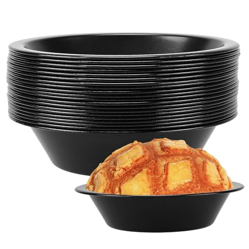 TAICHEUT 20 Pack 5 Inch Mini Pie Pans, Reusable Nonstick Small Pie Tins, Carbon Steel Mini Pie Tins...