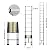 Telescoping Extension Ladder 15.5FT, Aluminum Telescopic Ladders with Carry Bag for Outdoor Indoor Use