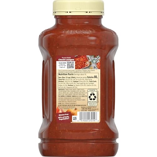 Image of Prego Italian Sausage and Garlic Meat Sauce, 44 oz Jar