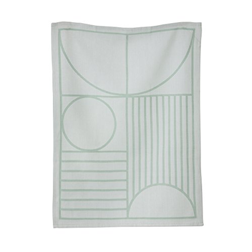 Preisvergleich Produktbild Ferm Living Geschirrtuch Outline mint