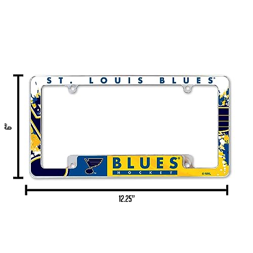 Rico Industries NHL St. Louis Blues Primary 12" x 6" Chrome All Over Automotive License Plate Frame for Car/Truck/SUV by Rico Industries - Image 6