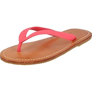 Flip Flop – Originals dames leer teenslippers klassiek 10102 (36, Bright Flamingo)
