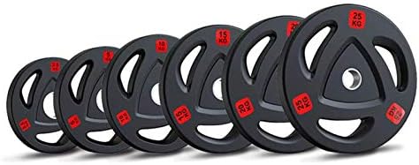 2 Inch Olympic Weight Plates,Portable Weight Lifting Plate 3 Hole 50mm Hole Diameter Barbell Weights Strength Training Equipment