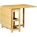 Vielseitig einsetzbar: Dank seines raffinierten Klappdesigns kann dieser Tisch als Esstisch im Essbereich, als Sofabeistelltisch im Wohnzimmer oder als Anrichte in der Küche verwendet werden. Zwei Griffe mit Rillen auf beiden Seiten ermöglichen ein einfaches Verschieben.