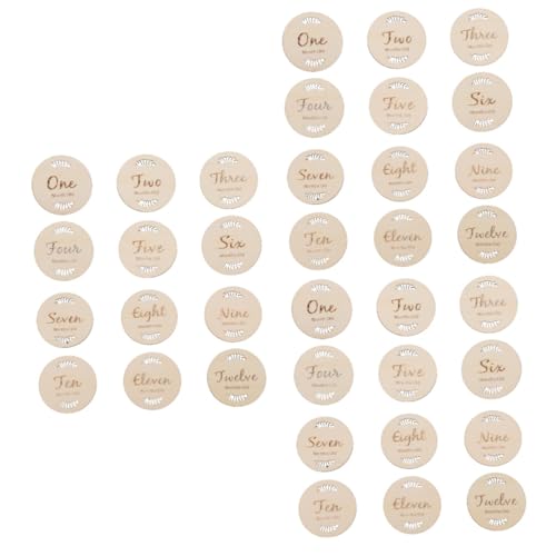 Cartes commémoratives de naissance TOYANDONA : 36 jalons mensuels bébé