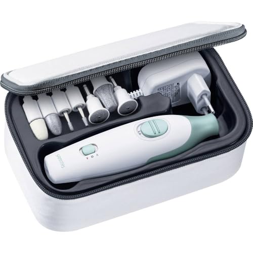 Sanitas SMA 36 Maniküre/Pediküre Set, für gepflegte Hände und Füße, 7 hochwertige Aufsätze