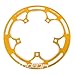 LoveinDIY 52T Chain Guard, BCD 130mm Mountain Bike Crank Chain Repair Parts, Easy to Install and Fits Time Use, Golden