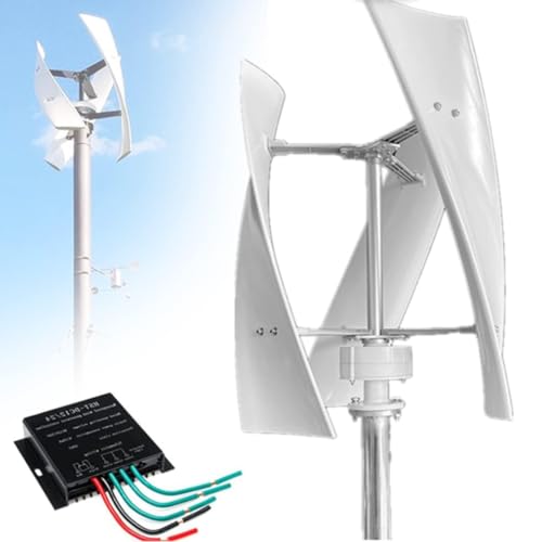 3000W/8000W Vertical Wind Turbine Generator - Noiseless 12V/24V/48V Home Portable