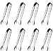 Pince à Glaçons 8 Pièces,Pinces à Sucre,Mini Pince Bonbon,Pince de Service Set,11cm Pince à Sucre en Acier Inoxydable,Pinces à Sucre en Forme de U pour Café,Glace, Sucre,Bar,Buffet,Parties