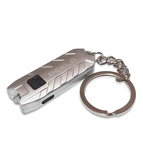 Preisvergleich Produktbild BEKLA LED Schlüsselanhänger Taschenlampen Wiederaufladbare Mini Keychain Licht