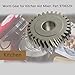 9706529 W11086780 Replacement Gear Parts for Worm 9703543 1094120 9703543 AH774065 EA774065 PS774065 WP9706529 with the 9709511 Gasket and 9703680 Circlip