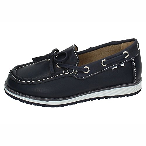DEMAX NS598A-18 Zapatos NAÚTICOS NIÑO Zapatos MOCASÍN Marino 37 Cover
