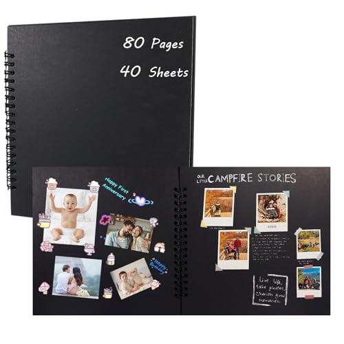 Solinorex Fotoalbum zum Selbstgestalten - Scrapbook Fotobuch 20 x...