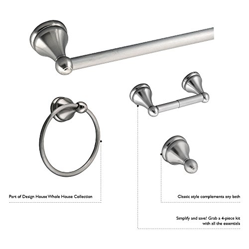Design House 532895 Allante Towel Ring, Polished Chrome thumb #2