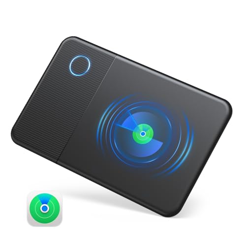 airtag エアタグ カード 【iOS公式認証 ワイヤレス充電対応 超薄1.6mm MFi認証品】 紛失防止タグ エアータグ gpsタグ スマートタグ 置き忘れ防止 盗難防止 追跡タグ 子供 財布 高齢者 見守り 財布 鍵 車 盗難防止 IP68防水 超軽量 敬老の日 誕生日 日本語説明書（iOS専用 Android非対応）の商品画像（Amazon）