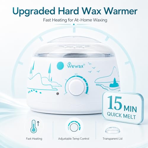 Image of Waxing Kit for Hair Removal - Beginner Friendly Wax Warmer with 6 Bags Hard Wax Beans Freesia & Milk & Aloe, Ideal for Body, Bikini, face, Home Salon Use - Country Style