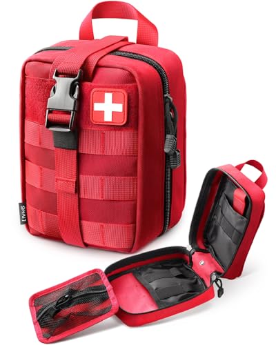 LIVANS 1000D First Aid Bag Empty Medical Ifak Pouch Molle EMT Pouches Rip-Away Tactical Military Trauma Emergency Medic Bag