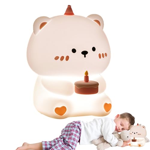 Lámpara de noche animal de silicona para niños miniatura 6