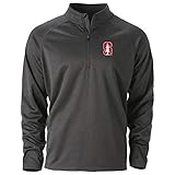 NCAA Stanford Cardinal Mens Quest 1/4 ZipQuest 1/4 Zip, Black Heather, L
